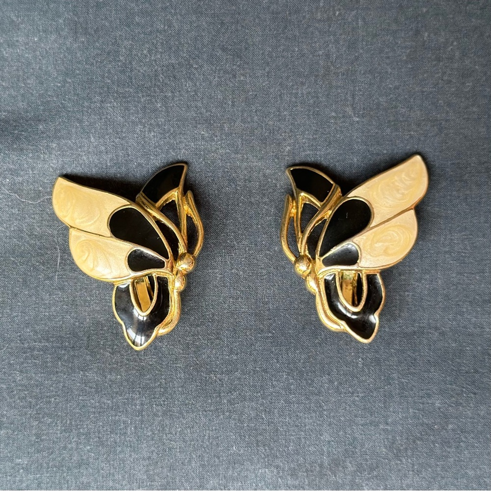 TRIFARI TM Vintage Butterfly Clip On Earrings